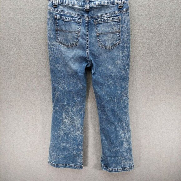 Epic Threads Jeans Women's 26 Blue Acid Wash Straight Jeans Some Stretch Flare - Picture 10 of 16